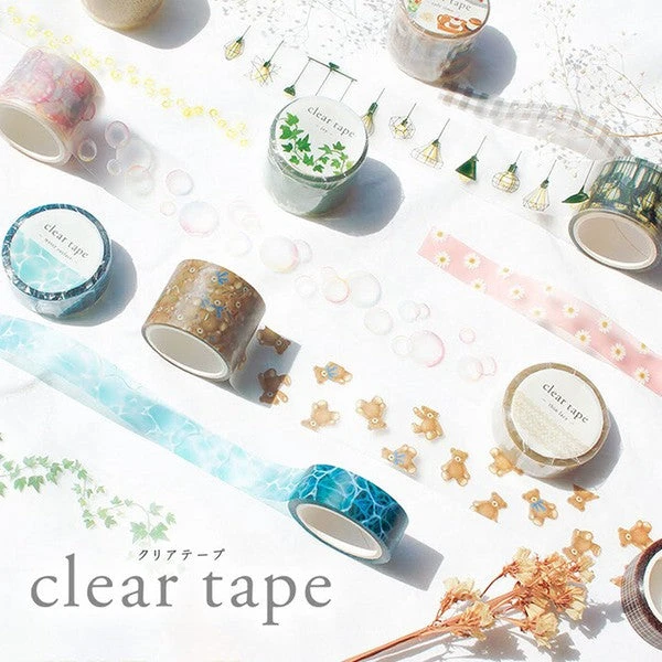Mind Wave Transparent 30mm Masking Tape - Cafe Time 2 Mind Wave Transparent 30mm Masking Tape - Cafe Time - Image 2