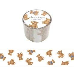 Mind Wave Clear Tape 30mm - Fluffy Bear