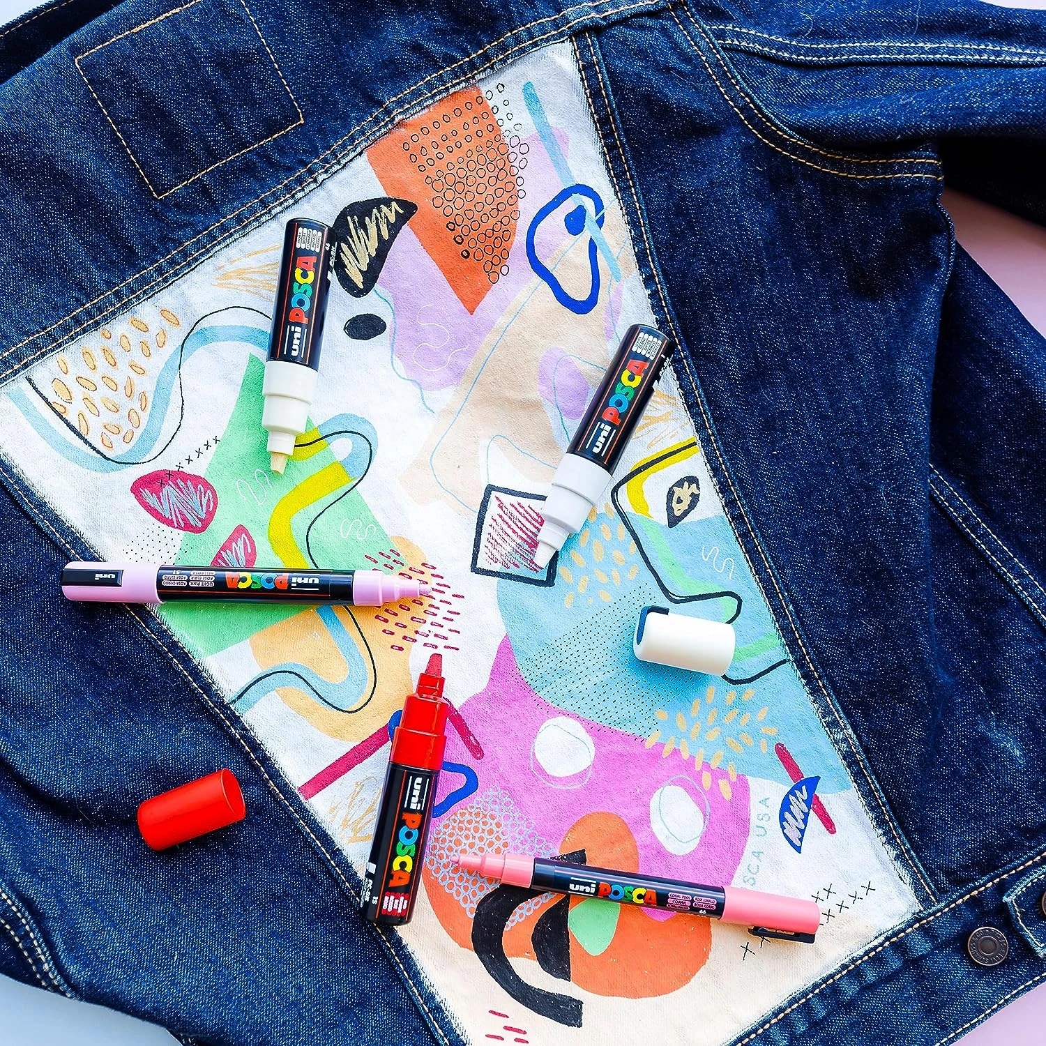 Uni Posca Fine Point Marker Pens (Set Of 8) 5 Uni Posca Fine Point Marker Pens (Set Of 8) - Image 5