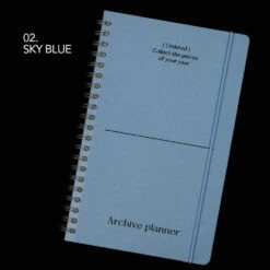 Paperian Archive Undated Weekly Planner -Stationery Sale Store Archive Spiral Undated Weekly Planner V2 10 08996