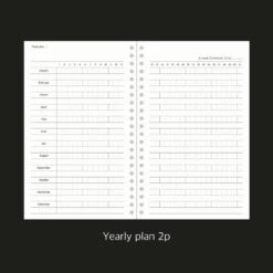 Paperian Archive Undated Weekly Planner -Stationery Sale Store Archive Spiral Undated Weekly Planner V2 16 95656