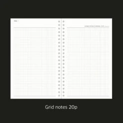 Paperian Archive Undated Weekly Planner -Stationery Sale Store Archive Spiral Undated Weekly Planner V2 21 53054