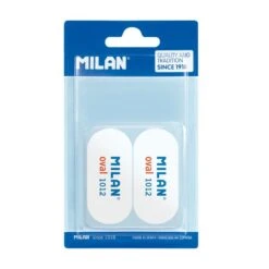 MILAN Oval 1012 Erasers [Pack Of 2] -Stationery Sale Store BMM10407 01