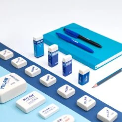 MILAN Professional Soft 412 White Erasers [Pack Of 2]