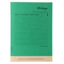 Mark's Tokyo Edge Day 5 Series Bamboo Notebook -Stationery Sale Store DAY5 NB02 GN
