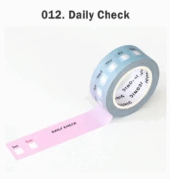 Iconic Masking Tape Checkbox 25 Iconic Masking Tape Checkbox -Stationery Sale Store DailyCheck