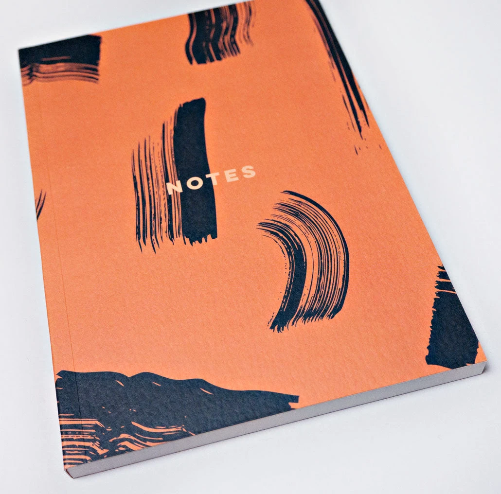 The Completist Burnt Peach Shadow Brush A5 Lay Flat Notebook 3 The Completist Burnt Peach Shadow Brush A5 Lay Flat Notebook - Image 3