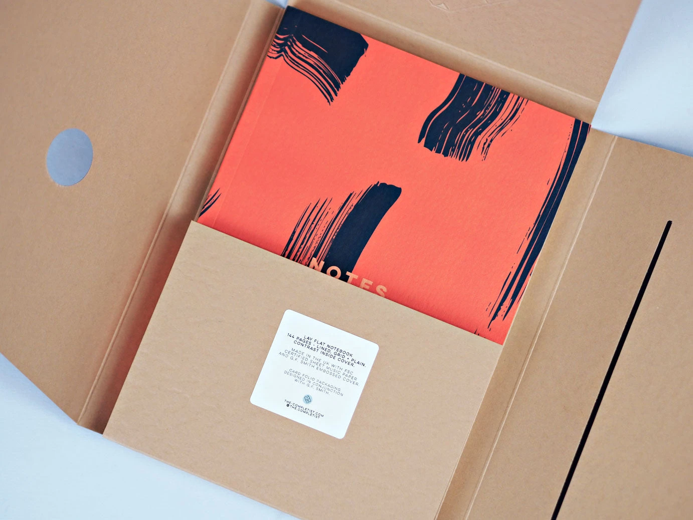 The Completist Burnt Peach Shadow Brush A5 Lay Flat Notebook 4 The Completist Burnt Peach Shadow Brush A5 Lay Flat Notebook - Image 4