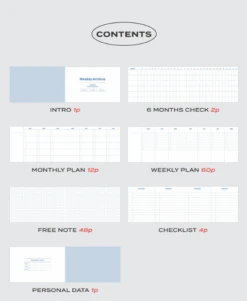 Iconic Undated Weekly Archive Planner -Stationery Sale Store GridimagesforKlaviyomailers 6