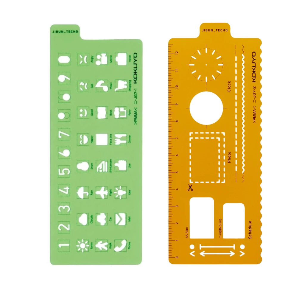 Kokuyo Jibun Techo Stencil 1 Kokuyo Jibun Techo Stencil