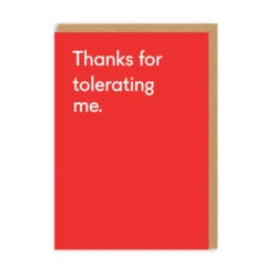 Ohh Deer Thanks For Tolerating Me Greeting Card