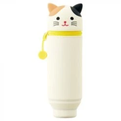 LIHIT LAB PuniLabo Stand Pen Case - White Cat
