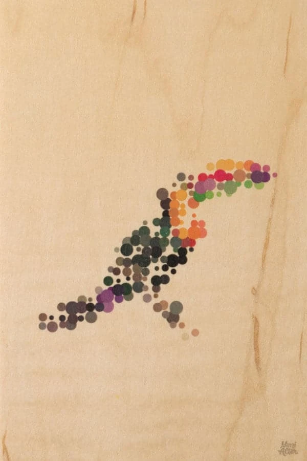 WOODHI Wooden Postcard - Animal Dots Toucan 1 WOODHI Wooden Postcard - Animal Dots Toucan