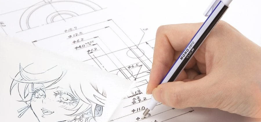 Tombow® Tombow Mono Zero Eraser 2.5mm Striped 4 Tombow® Tombow Mono Zero Eraser 2.5mm Striped - Image 4