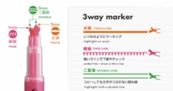 Kokuyo Beetle Tip 3-way Highlighter [5 Pack] -Stationery Sale Store beetle 1