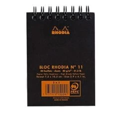 Rhodia Classic Wirebound Notepad (A7, Graph) -Stationery Sale Store big 115009c 4