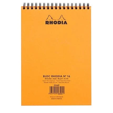 Rhodia Classic Wirebound Pad (A5, Lined) 4 Rhodia Classic Wirebound Pad (A5, Lined) - Image 4