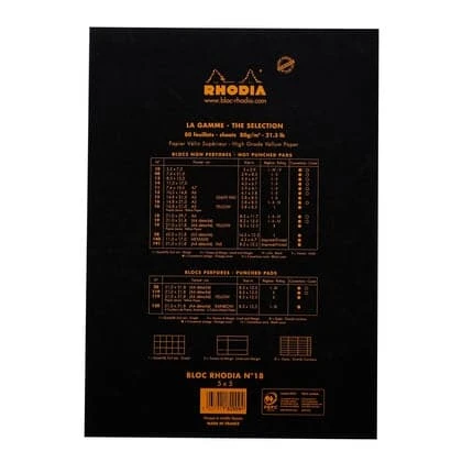 Rhodia No. 18 Head Stapled Pad (A4, Grid) 3 Rhodia No. 18 Head Stapled Pad (A4, Grid) - Image 3