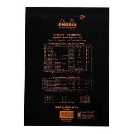 Rhodia No. 18 Head Stapled Pad (A4, Lined) 4 Rhodia No. 18 Head Stapled Pad (A4, Lined) - Image 4