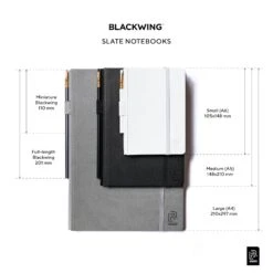 Blackwing Slate A5 Notebook + Pencil - Black -Stationery Sale Store blackwing slate sizing chart 39cf1720 0eba 489a a182 34fe81f53ab3