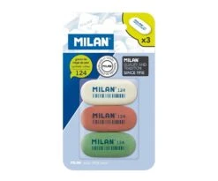 Milan -- Synthetic Rubber Eraser 124 -- Pack Of 3