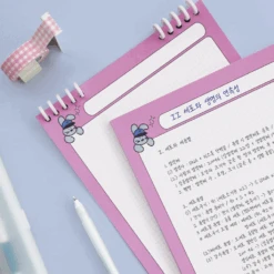 Iconic Bunny Notepad -Stationery Sale Store bunnypink