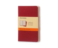 Moleskine Red Pocket Plain Cahier (Pack Of 3)