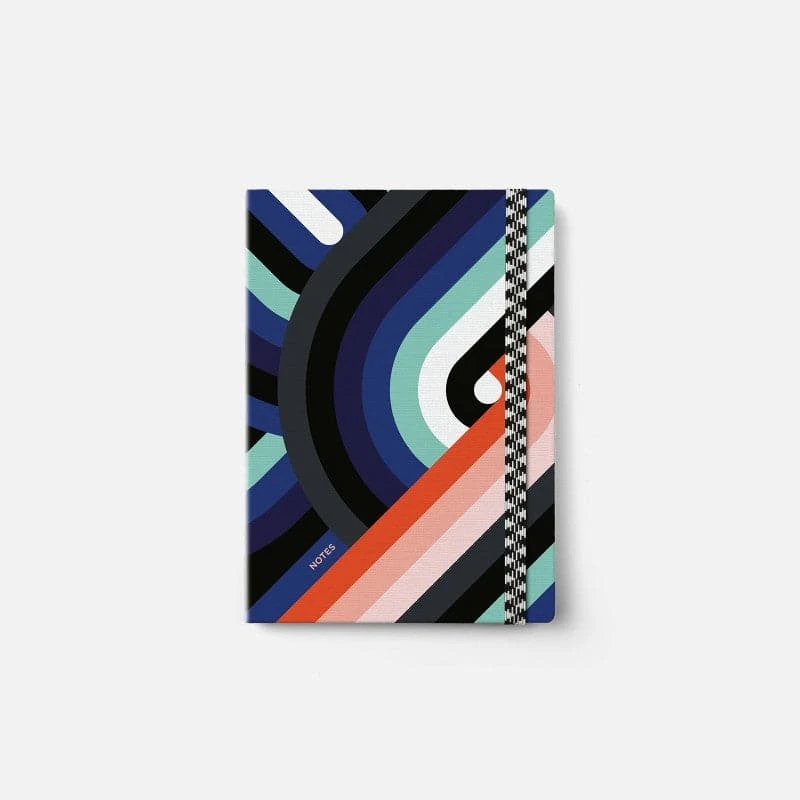 Papier Tigre A5 Canvas Notebook - Pistes 1 Papier Tigre A5 Canvas Notebook - Pistes