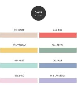 Iconic Masking Tape Solid Colours 13 Iconic Masking Tape Solid Colours -Stationery Sale Store d2 1 4