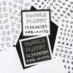 Iconic Fluffy Alphabet & Number Sticker Pack (6 Sheets) -Stationery Sale Store d71fcec9a379ce30453a4f6741a4168a