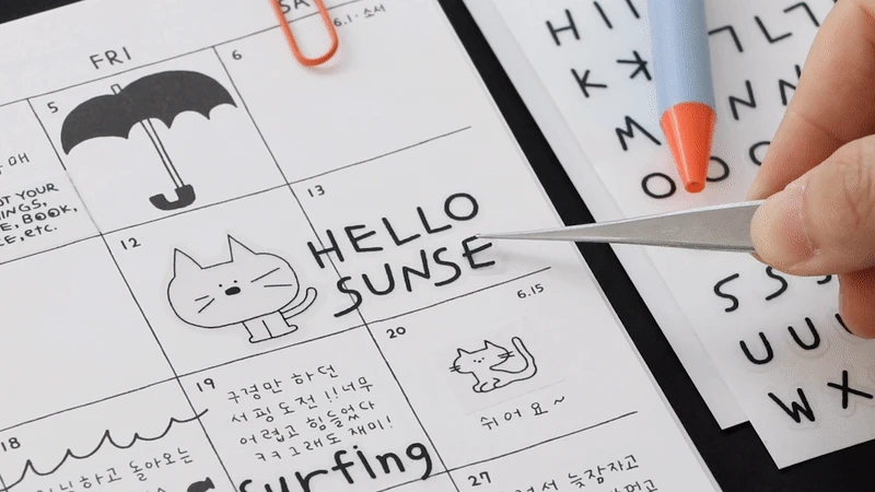 Iconic Doodle Alphabet Sticker Pack (6 Sheets) 2 Iconic Doodle Alphabet Sticker Pack (6 Sheets) - Image 2