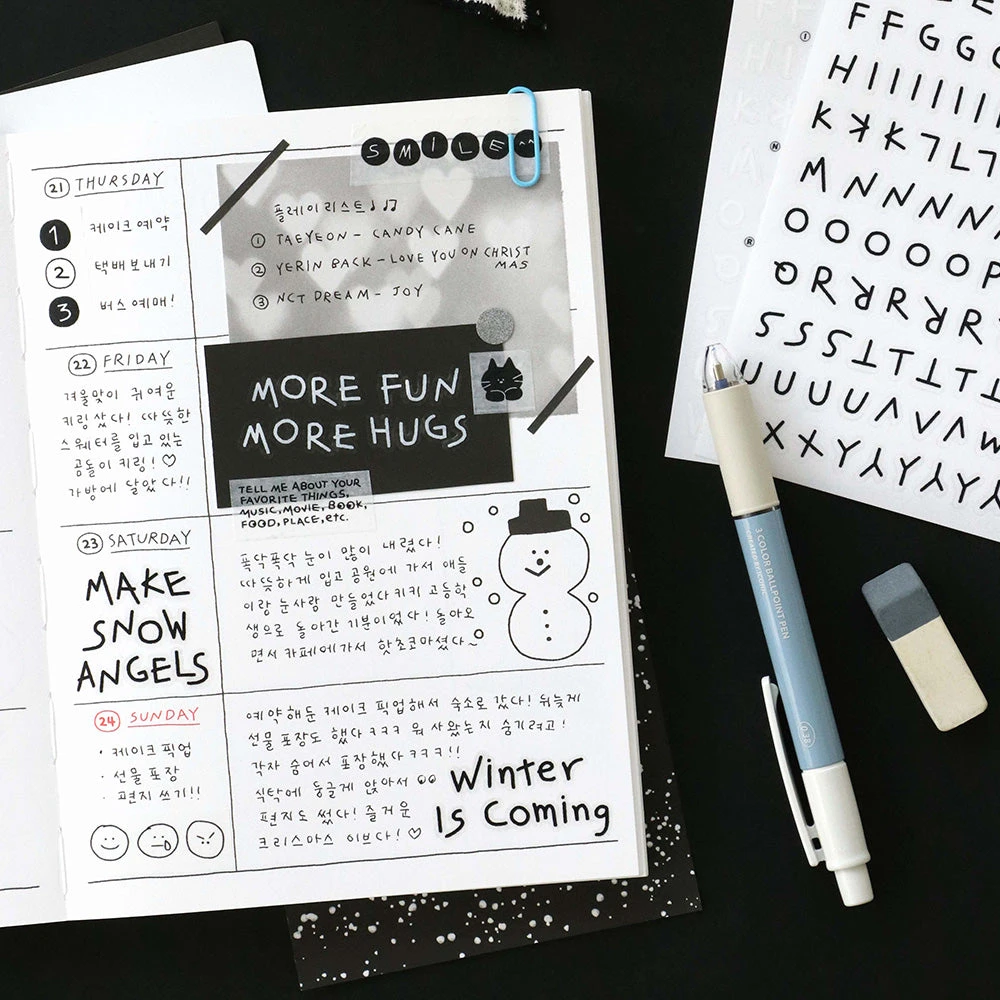 Iconic Doodle Alphabet Sticker Pack (6 Sheets) 6 Iconic Doodle Alphabet Sticker Pack (6 Sheets) - Image 6