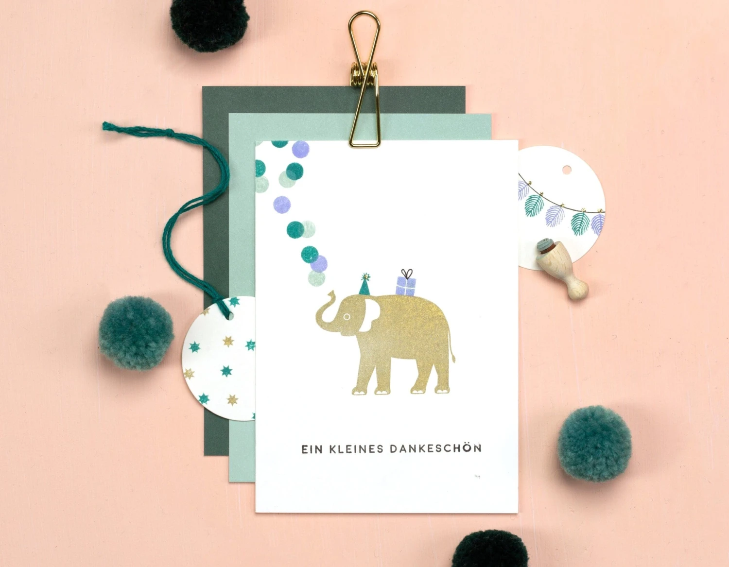 Perlenfischer Stamp - Elephant 2 2 Perlenfischer Stamp - Elephant 2 - Image 2