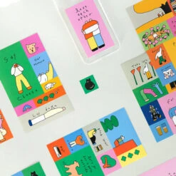 Livework Littlethings Drawing Square Sticker Pack -Stationery Sale Store f89e7d7974dfc3c1674f9a9b54706378 1