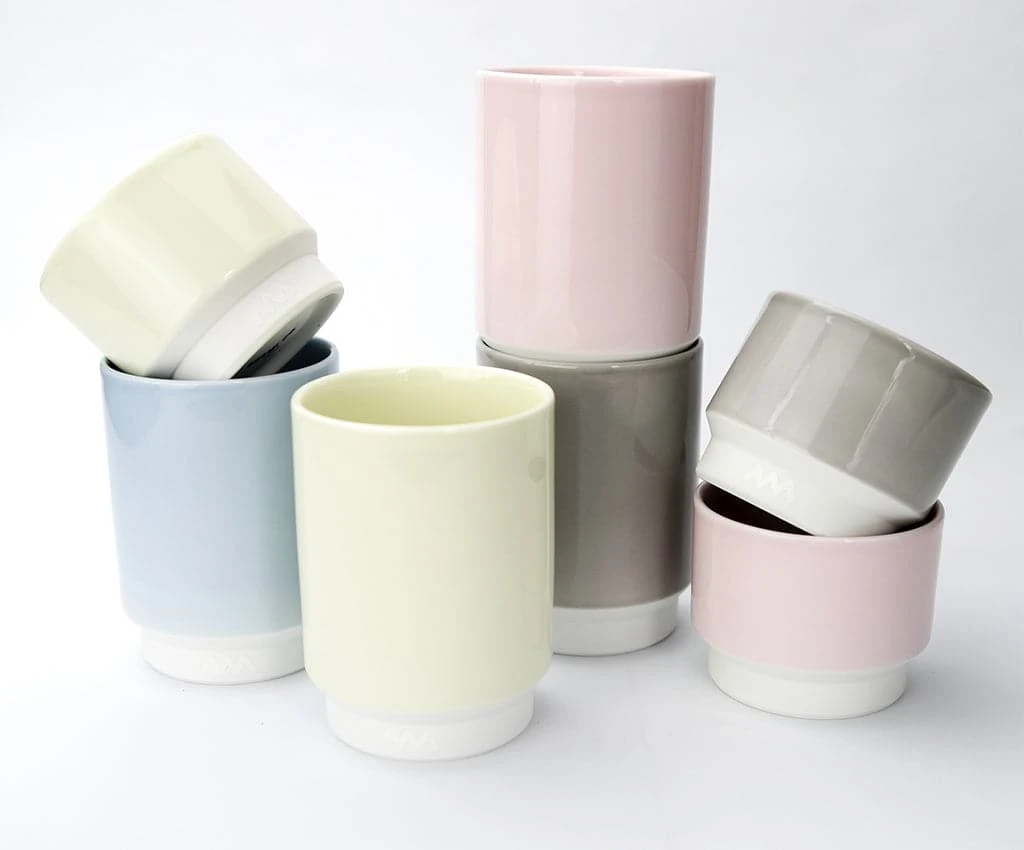 Asemi Hasami Cups Small - Light Blue 3 Asemi Hasami Cups Small - Light Blue - Image 3