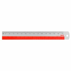 Hightide Aluminium Ruler - 15cm -Stationery Sale Store highal red
