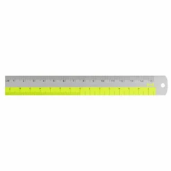Hightide Aluminium Ruler - 15cm -Stationery Sale Store highal yellow