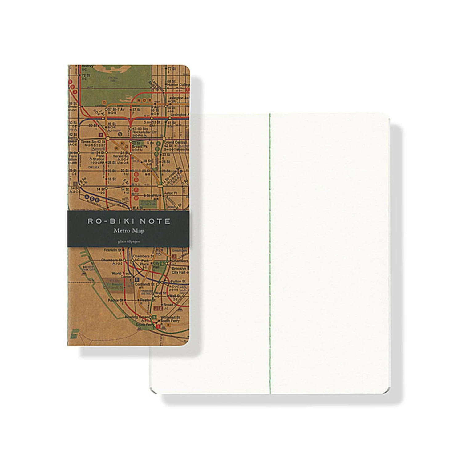 Yamamoto Paper RO-BIKI NOTE Metro Map Plain Notebook 1 Yamamoto Paper RO-BIKI NOTE Metro Map Plain Notebook