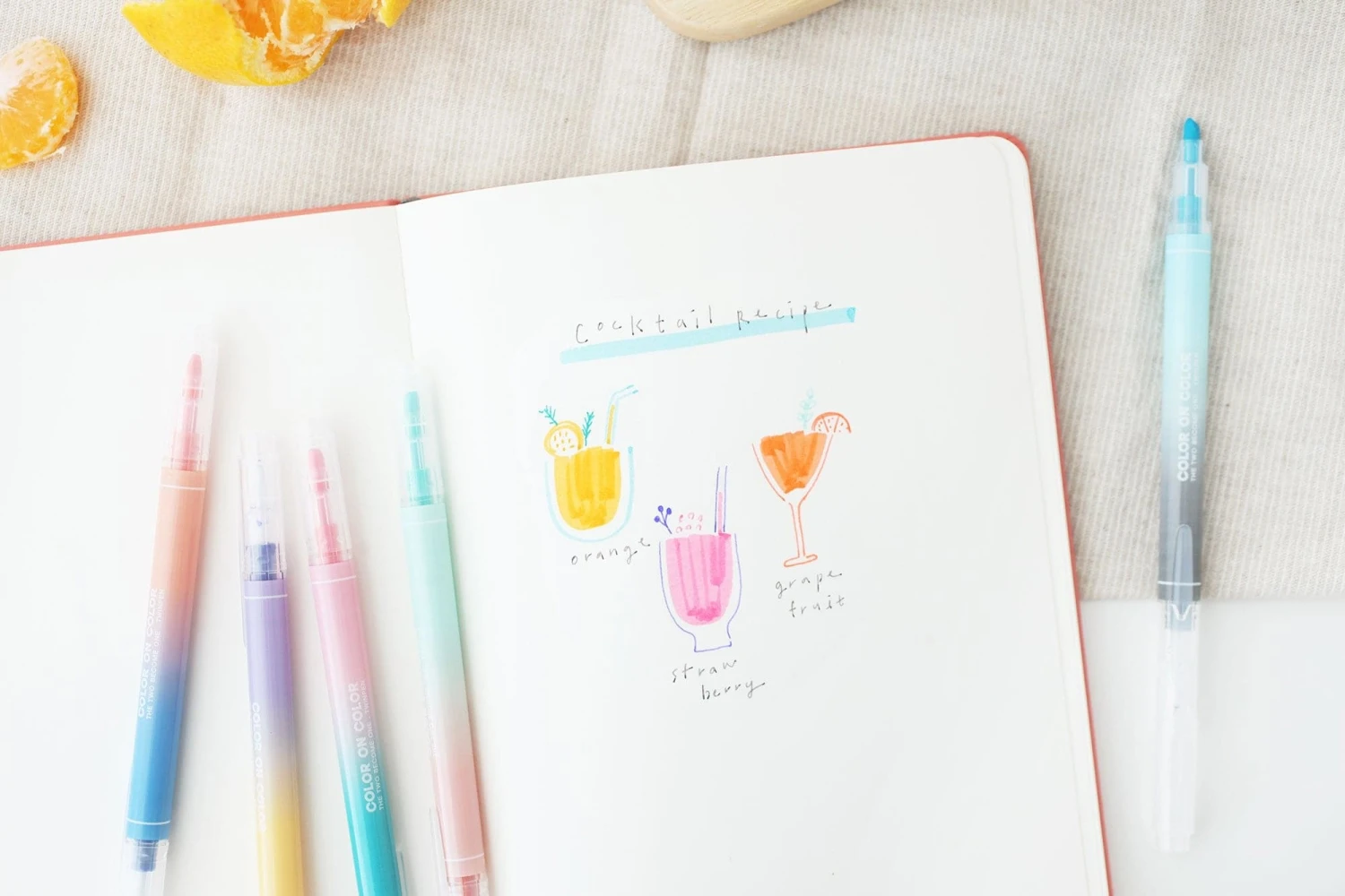 Livework Twin Plus Pen 10 Color (Set Of 5 Twin Tip Pens) 3 Livework Twin Plus Pen 10 Color (Set Of 5 Twin Tip Pens) - Image 3