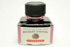 J Herbin Fountain Pen Ink Bottle -- Bouquet D'Antan : Pink Bouquet Of Old