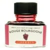 J Herbin Fountain Pen Ink Bottle -- Rouge Bourgogne : Burgundy
