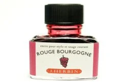 J Herbin Fountain Pen Ink Bottle -- Rouge Bourgogne : Burgundy