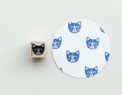 Perlenfischer Stamp - Cat Head