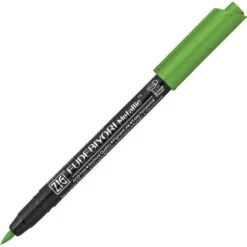 Kuretake ZIG Fudebiyori Metallic Brush Pen 17 Kuretake ZIG Fudebiyori Metallic Brush Pen -Stationery Sale Store kuretake zig fudebiyori metallic light green 128