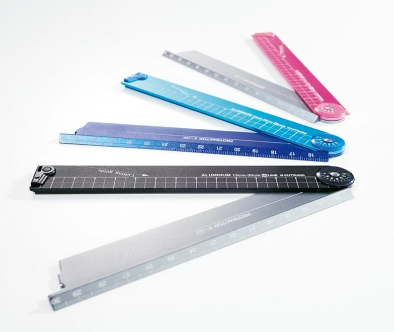 Kutsuwa HiLine Folding Aluminium Ruler XS31 2 Kutsuwa HiLine Folding Aluminium Ruler XS31 - Image 2