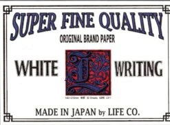 Life 'L Brand' Label Writing Paper A5 [Lined]