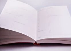 The Completist Leaf Scribble No. 2 Undated Daily Planner (A5) -Stationery Sale Store lay flat 3