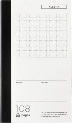 Life Klesha Notebook [Grid, Plain, Ruled] -Stationery Sale Store life klesha notebook a6b6 graph