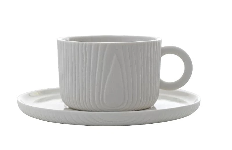 Toast Living -- MU - Coffee Cup & Saucer - White 1 Toast Living -- MU - Coffee Cup & Saucer - White