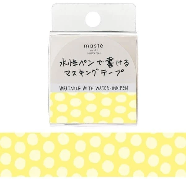 Mark's Tokyo Edge - Maste Draw Me Washi Tape - Dot Yellow 1 Mark's Tokyo Edge - Maste Draw Me Washi Tape - Dot Yellow